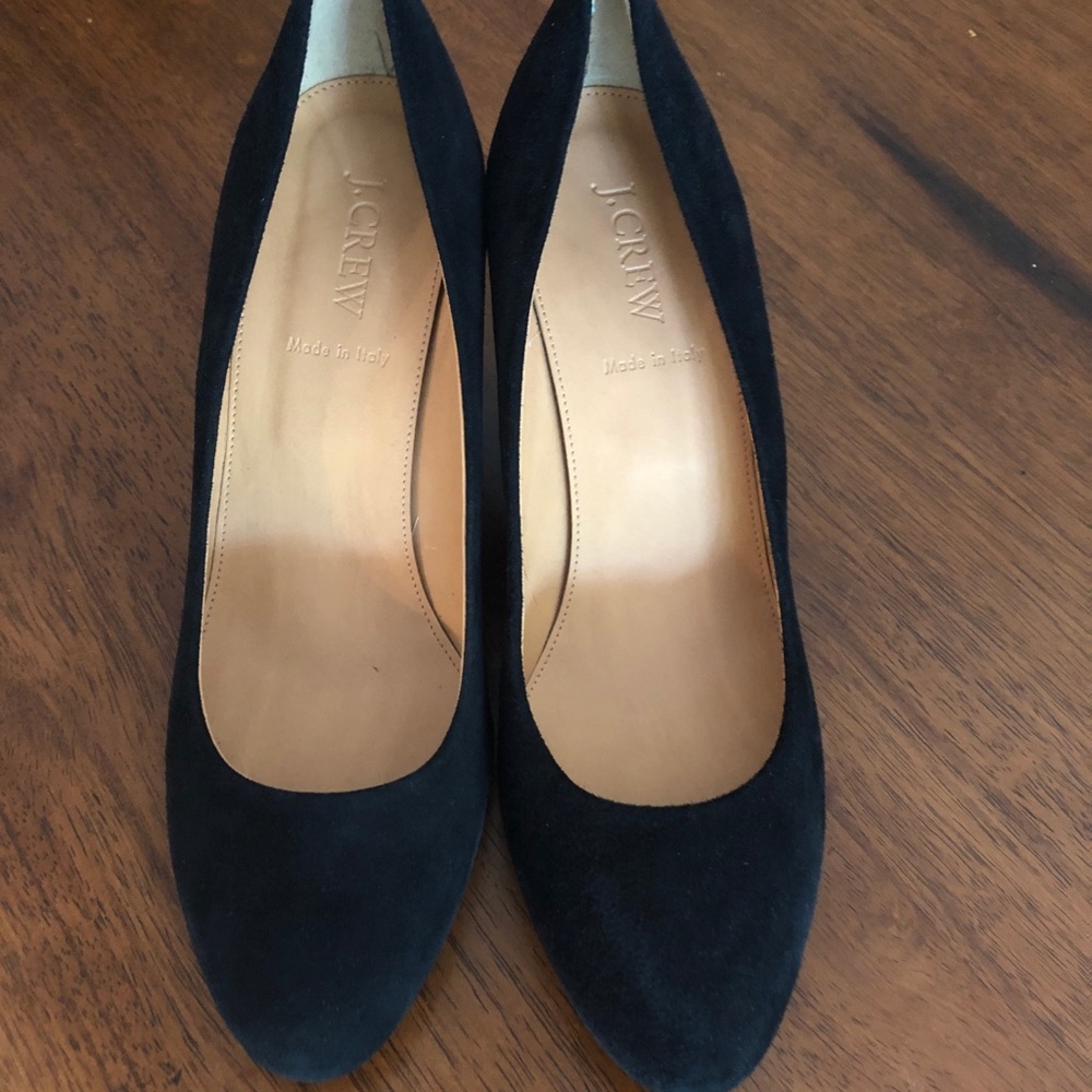 J. Crew suede wedges- Size 9.5